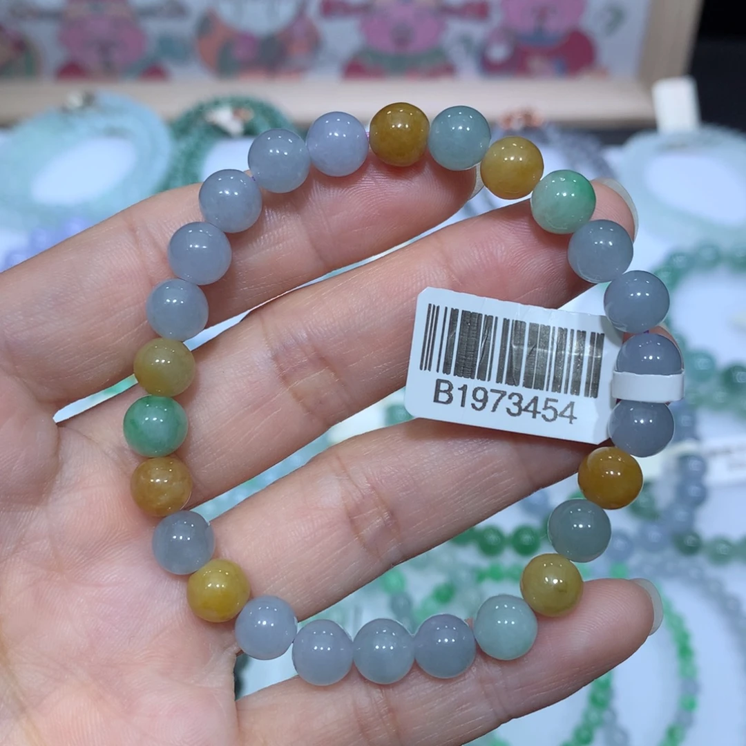 翡翠未镶嵌手链天然