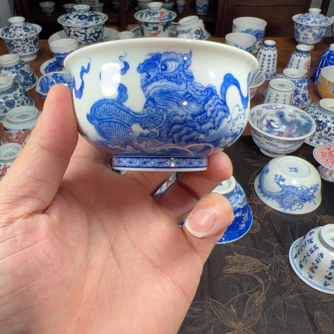 小***～（陶月楼）醒狮炉式杯