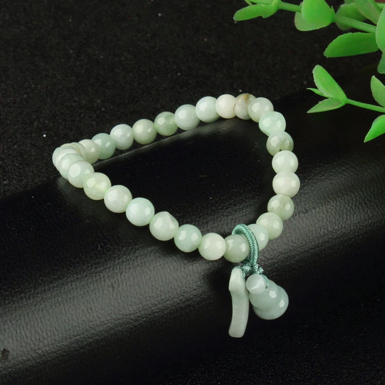 翡翠葫芦吊坠手串A1075