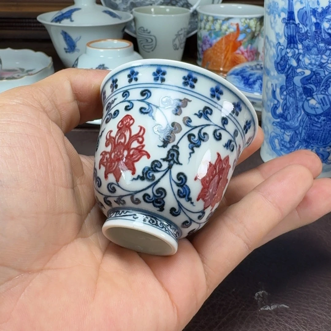 千***然瓷片当代景德镇陶瓷手绘茶具