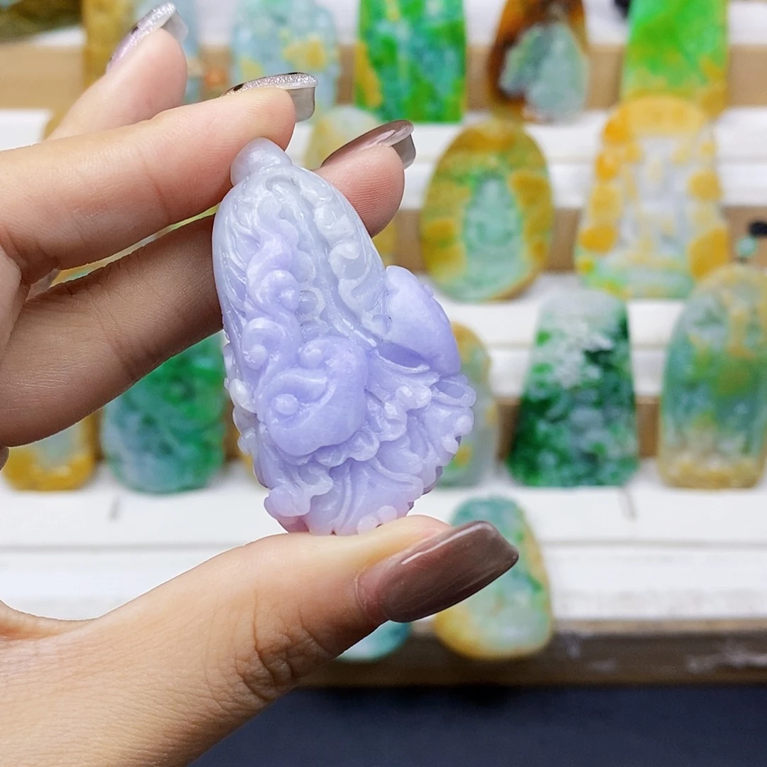 定制翡翠未镶嵌天然翡翠A货