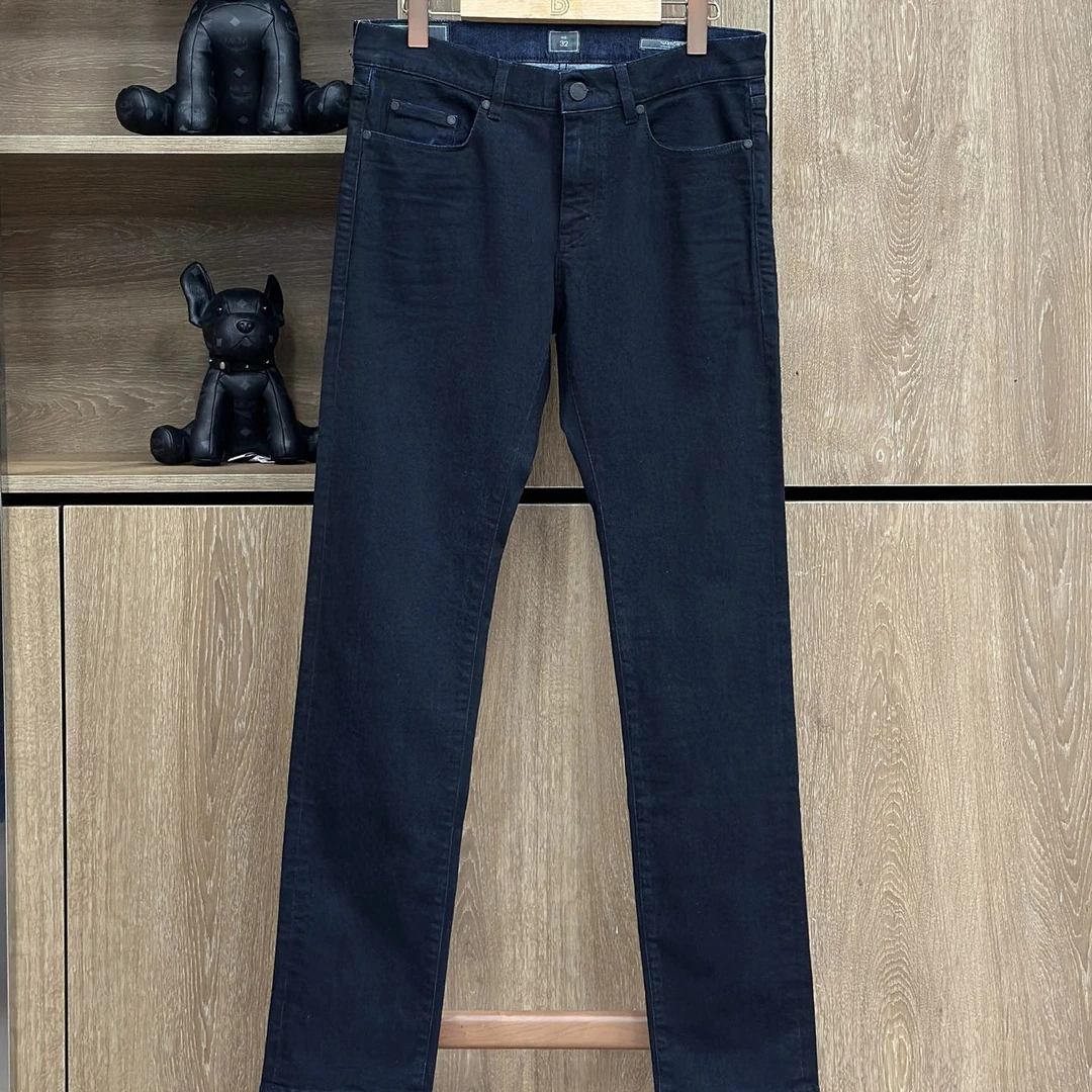 全新未使用 ZEGNA 杰尼亚藏蓝色休闲牛仔裤