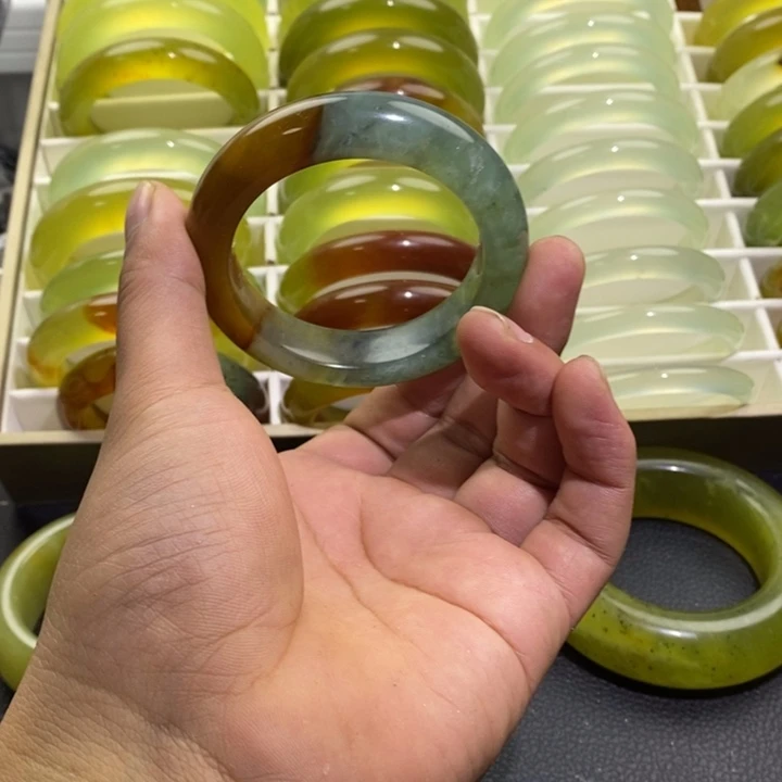蛇纹石玉合金手镯54