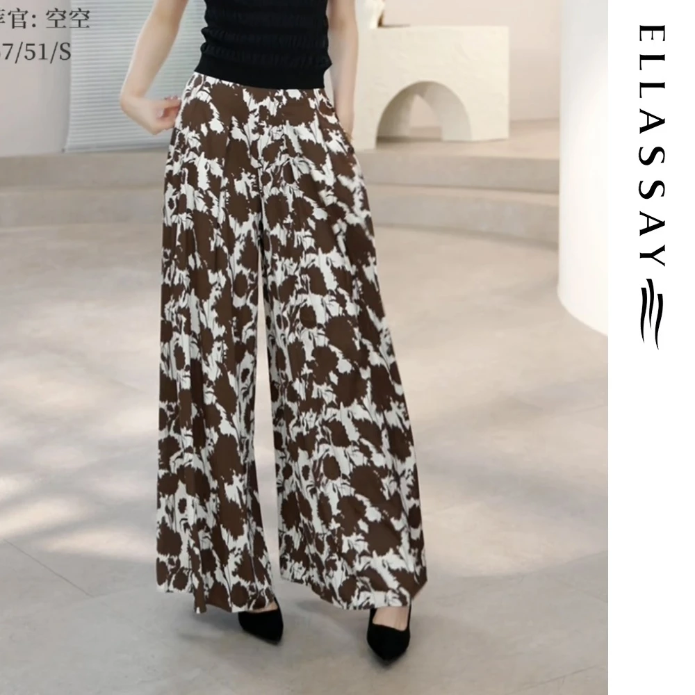 ELLASSAY歌力思2025早春新款垂坠感裙裤设计休闲裤女EWB362K01700