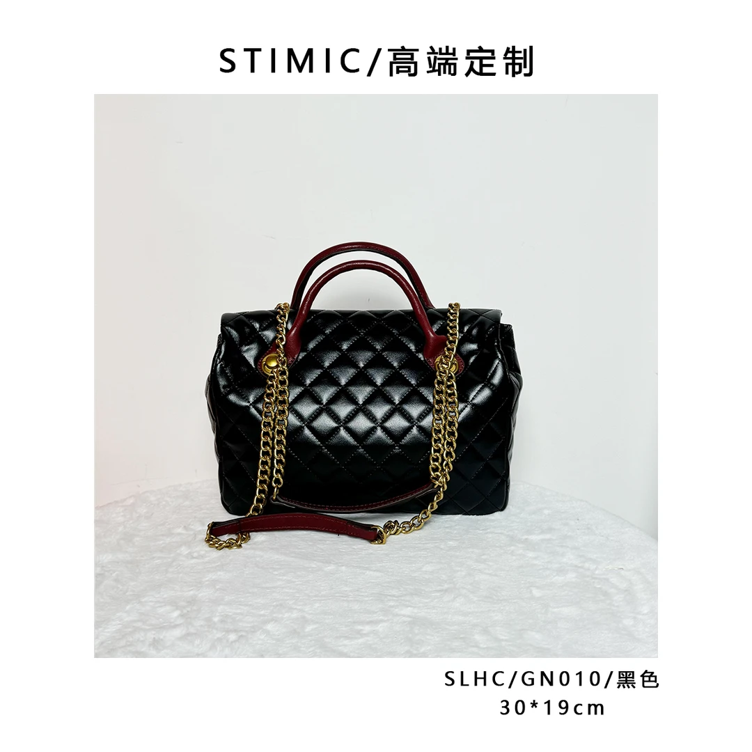SLHC/GN010/黑色paiyuge订制轻奢女士手提单肩斜挎包HC-035