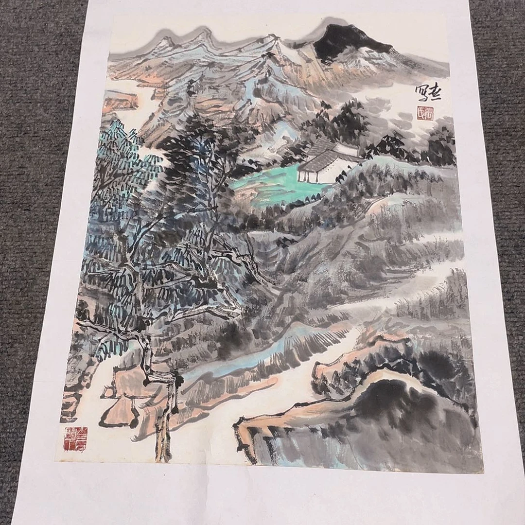 国画1.4平尺纯手绘国画作品