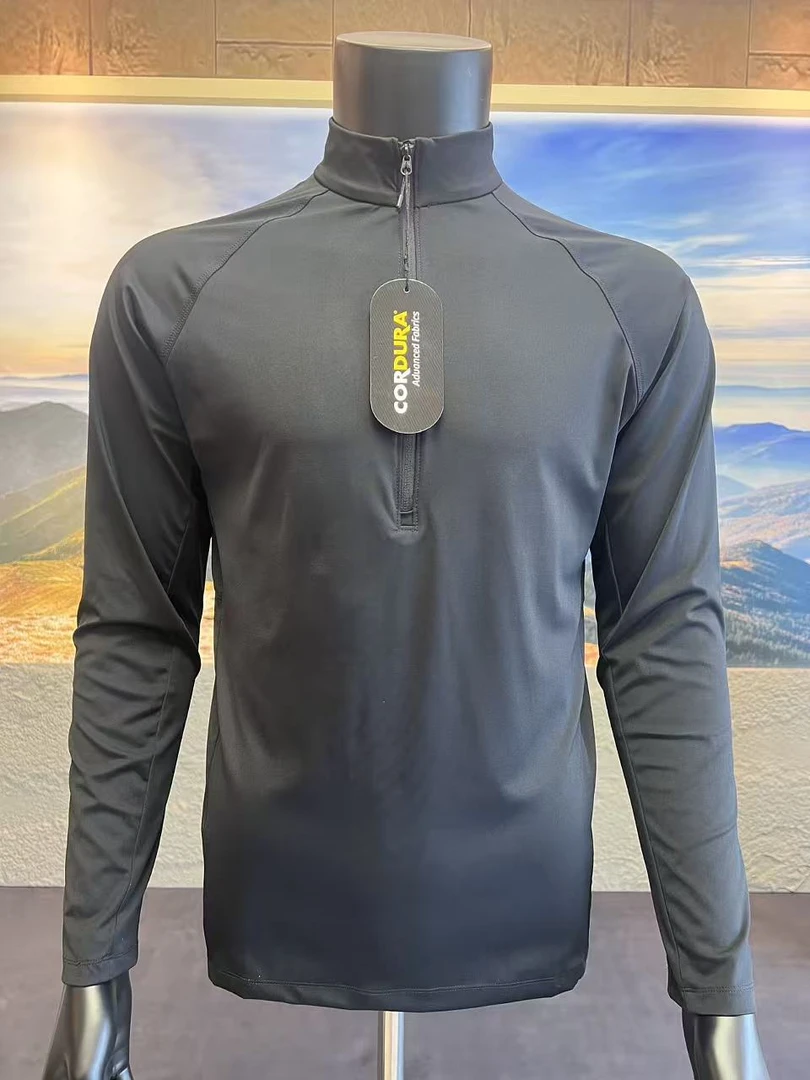 宽松型冬季保暖加绒拉链常规立领卫衣透气户外运动弹力