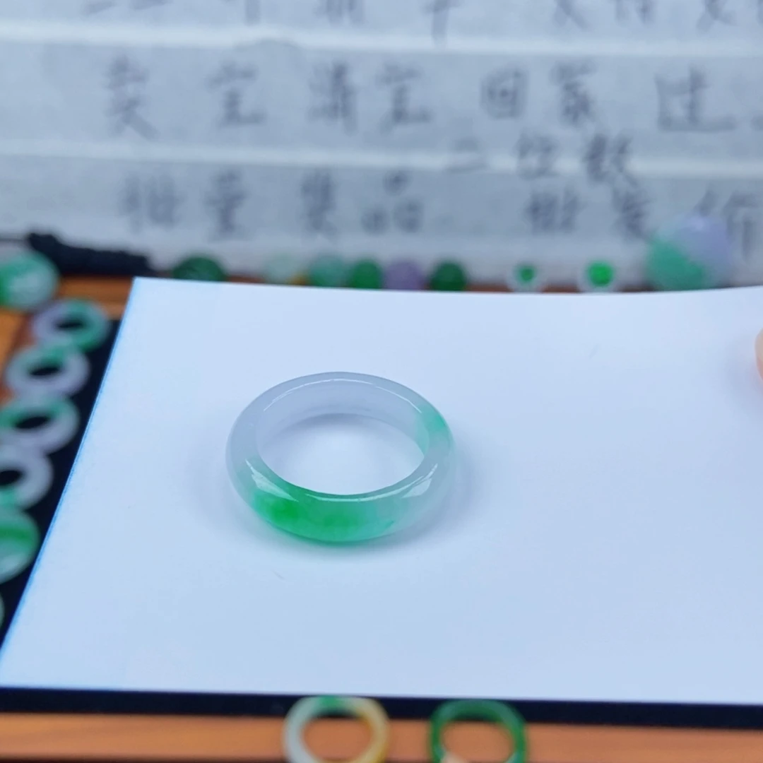 苹***乐翡翠未镶嵌戒指14