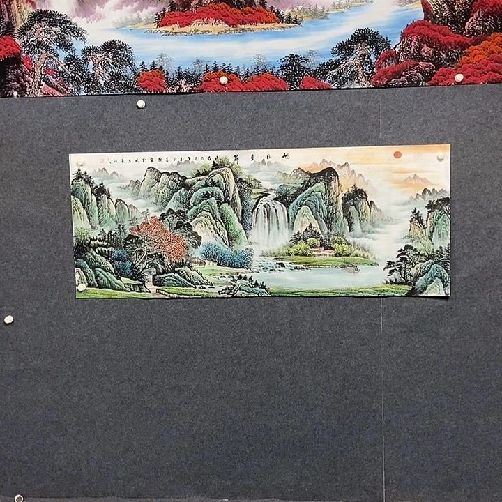 国画小六尺山水一副