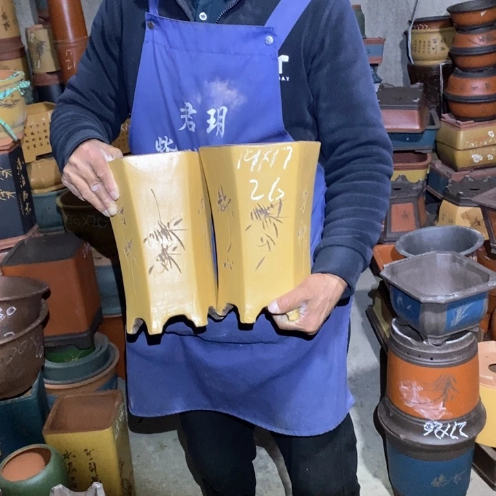 紫砂花盆紫砂花盆