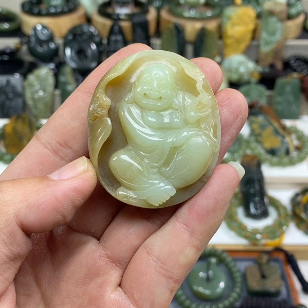 岫岩老玉（透闪石质玉）未镶嵌颈饰