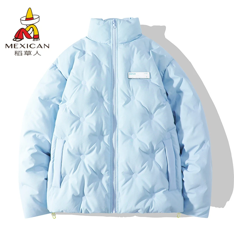 Mexican/稻草人立领加厚防水休闲纯色保暖短款秋冬羽绒服外套冬季