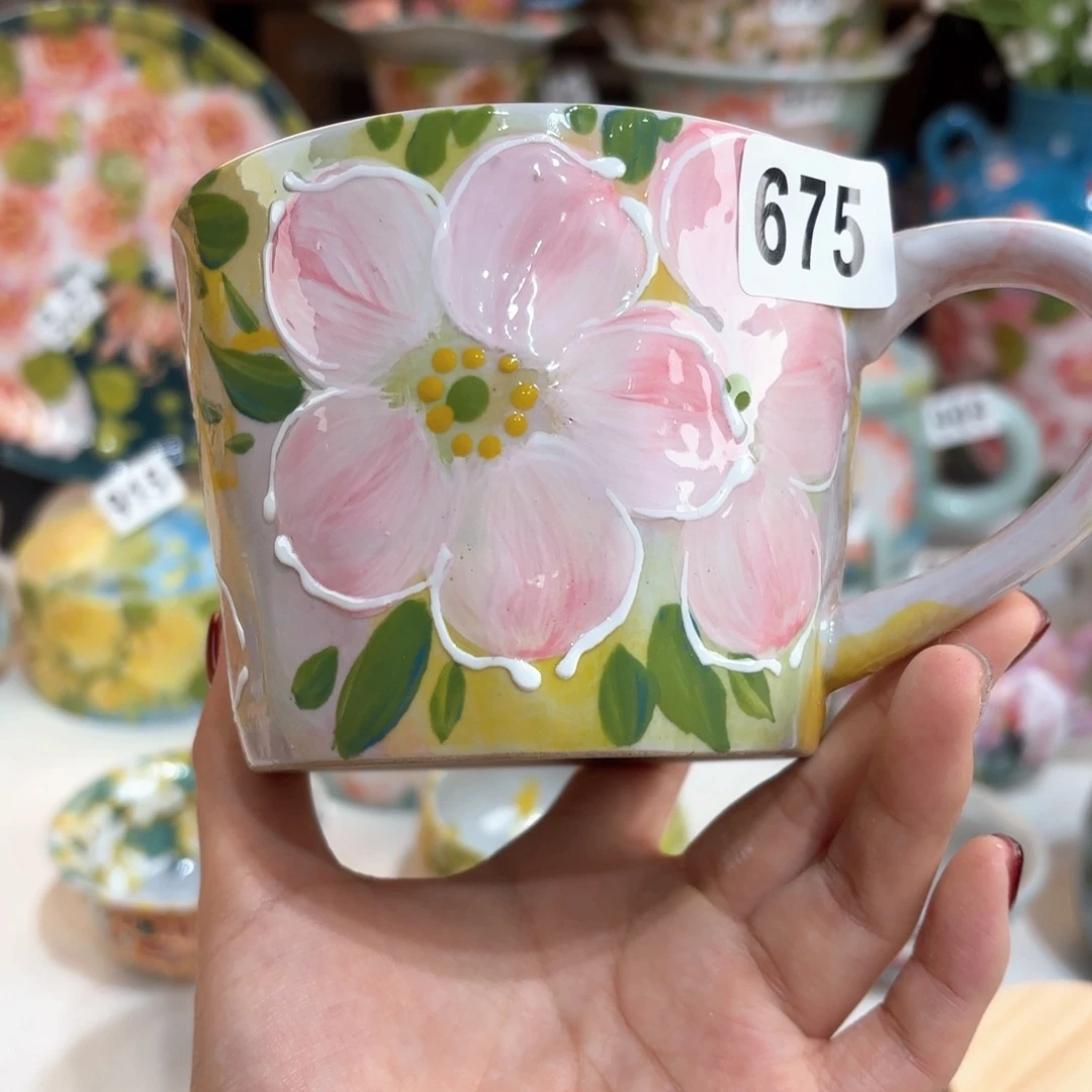 景德镇手绘高温釉下彩陶瓷茶具