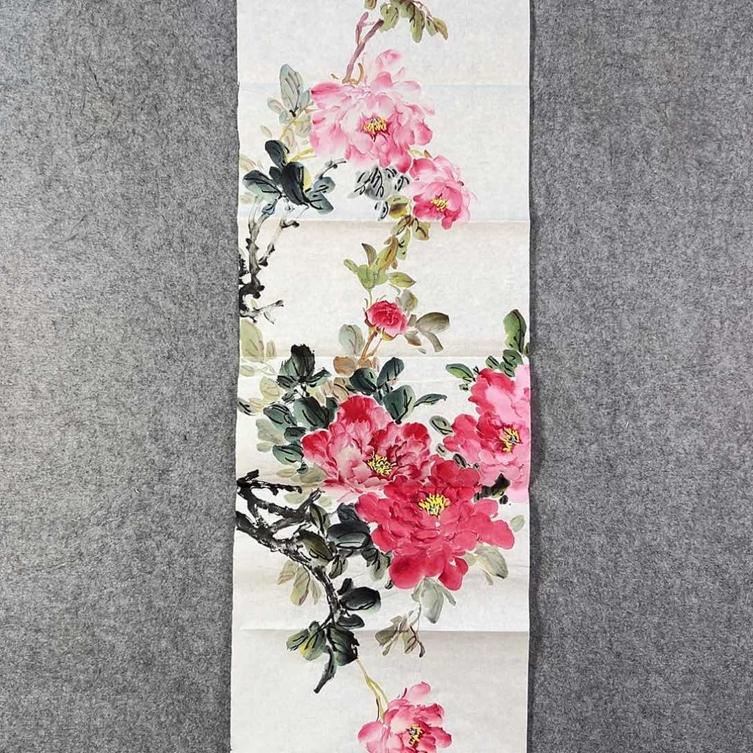 国画801 花鸟在此处飞翔也不太方便