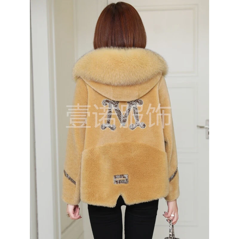 （孤品）2025新款颗粒绒女洋气短款时尚百搭连帽保暖秋冬冬季中老年