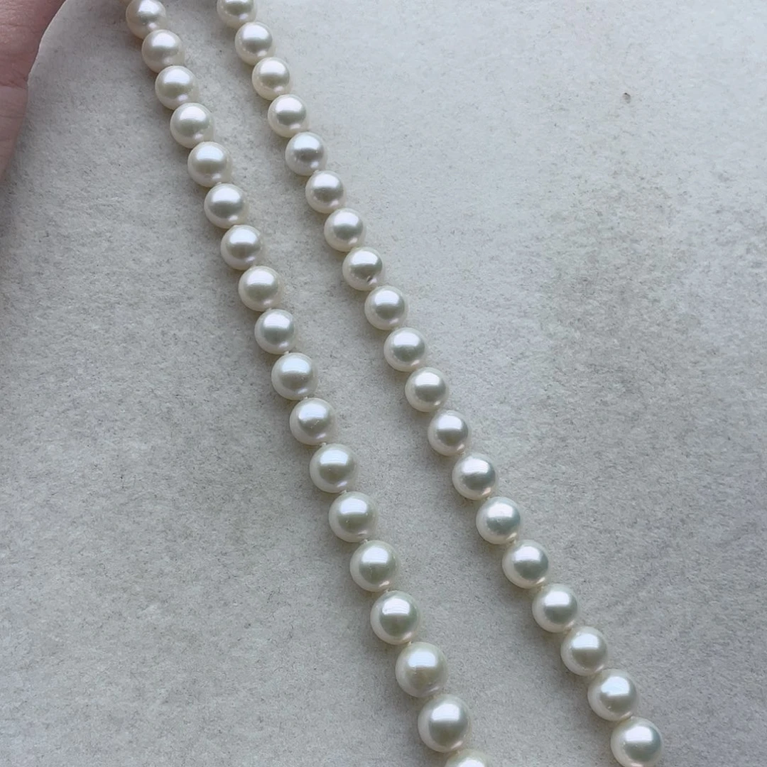 淡水珍珠项链49银S925镶嵌