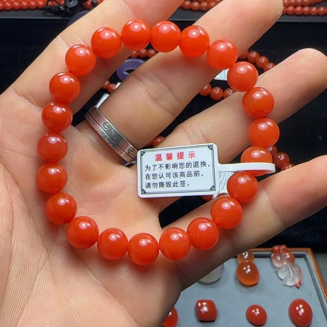 南红玛瑙未镶嵌手串