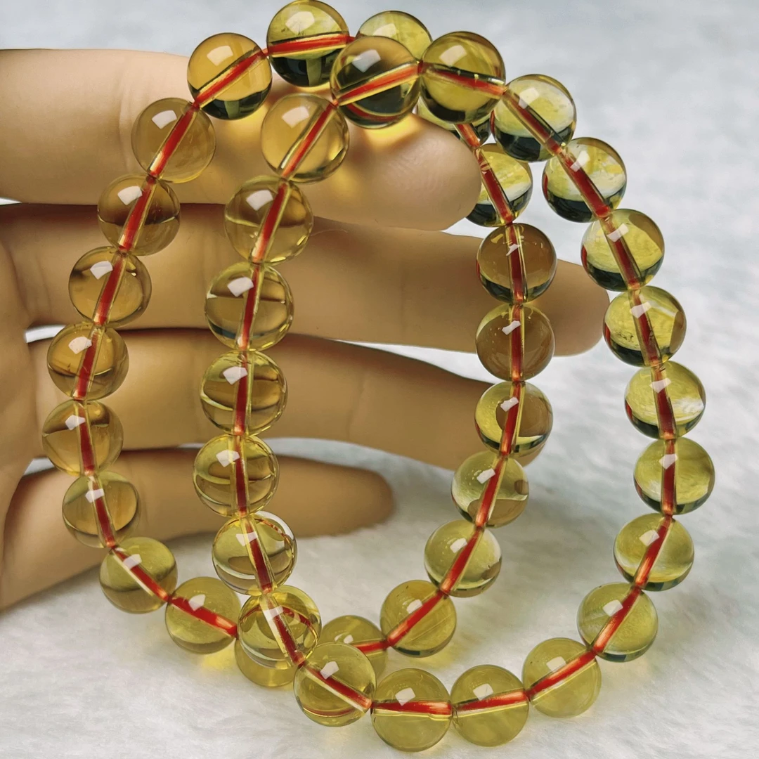 （晶界探索）巴西金橘黄水晶手链 高品暴力黄水晶 多样性发其一