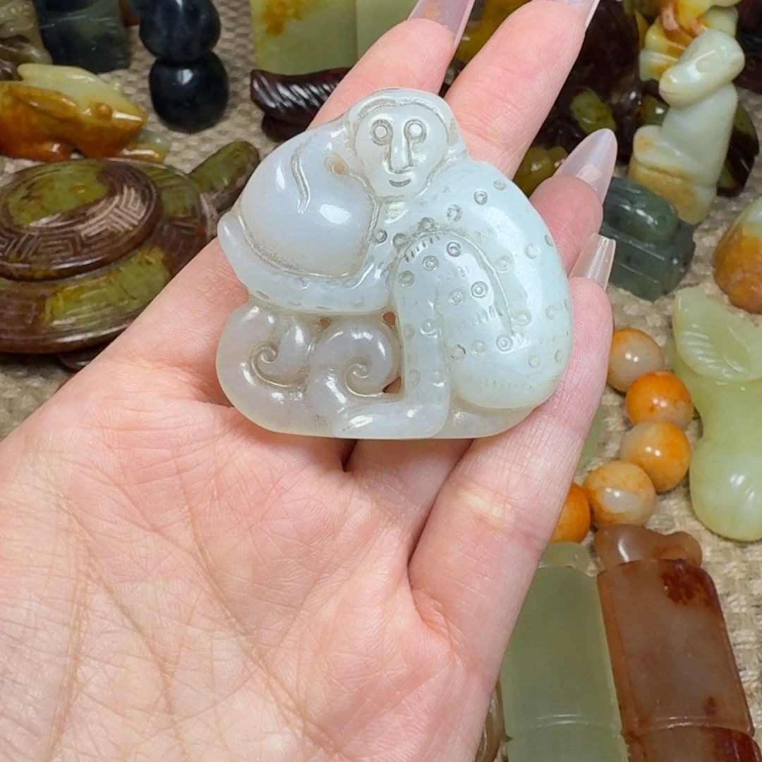 白玉菩提吊坠挂件