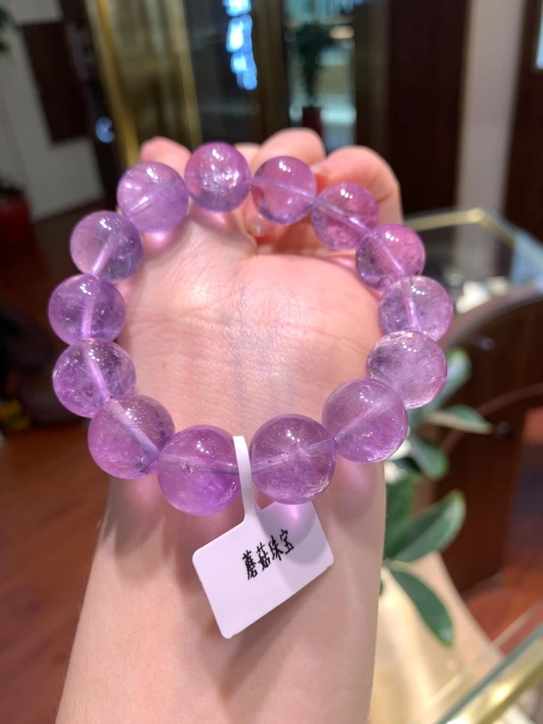 天然紫晶手串未镶嵌