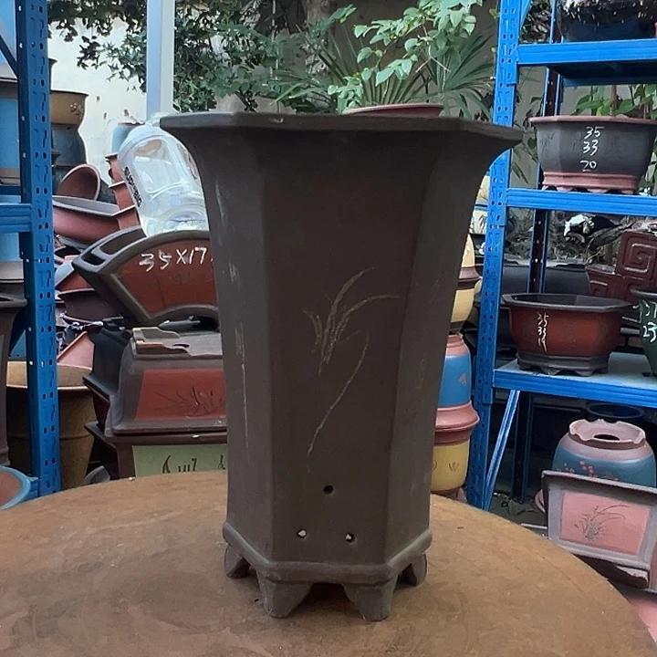 20束腰六方花盆花盆花盆