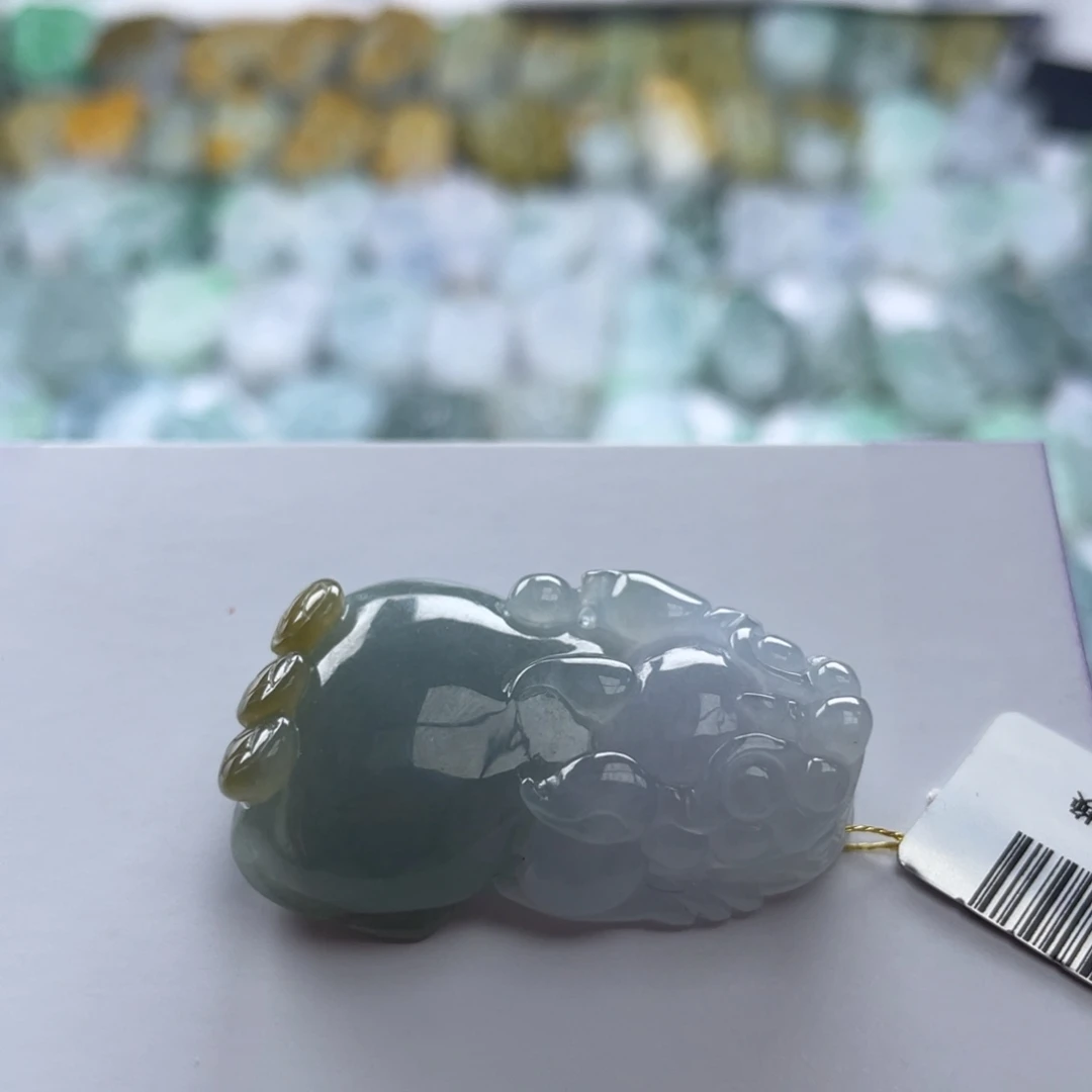 翡翠未镶嵌颈饰貔貅