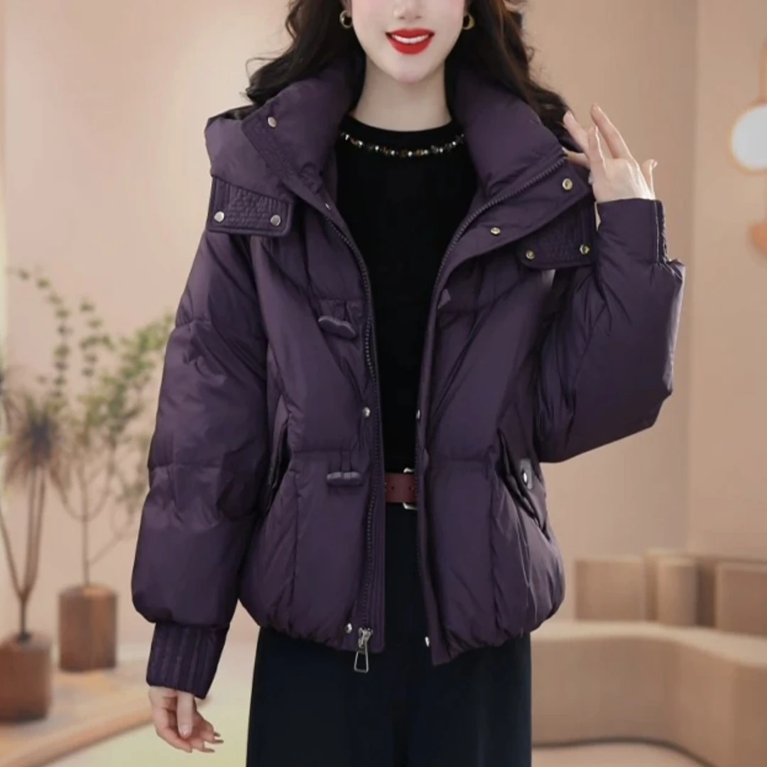 【羽绒服】2025年冬季新款气质时尚减龄洋气加厚保暖白鸭绒羽绒服