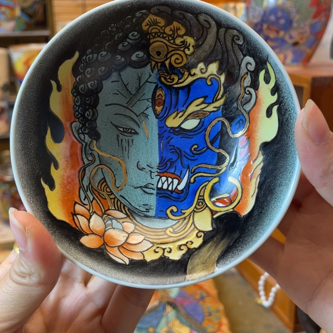 手绘一念之间普洱杯杯