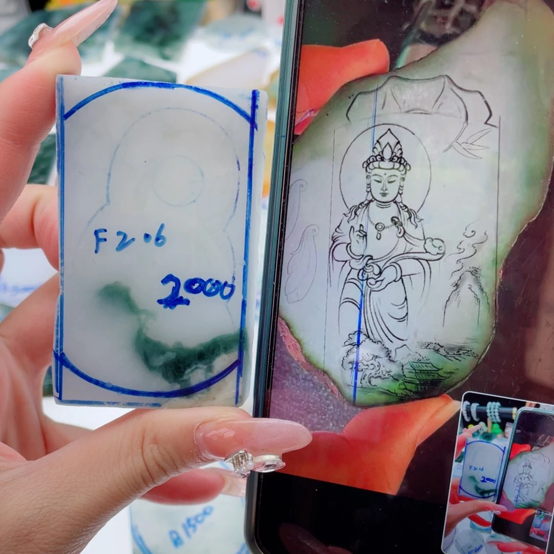 定制翡翠未镶嵌纯天然缅甸a货翡翠