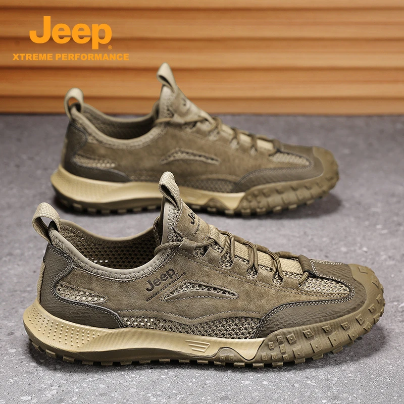 JEEP/吉普男鞋2025年夏季新款时尚百搭男士休闲鞋户外防滑透气