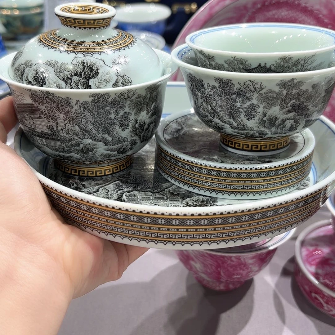 瓷片景德镇瓷器精品展示