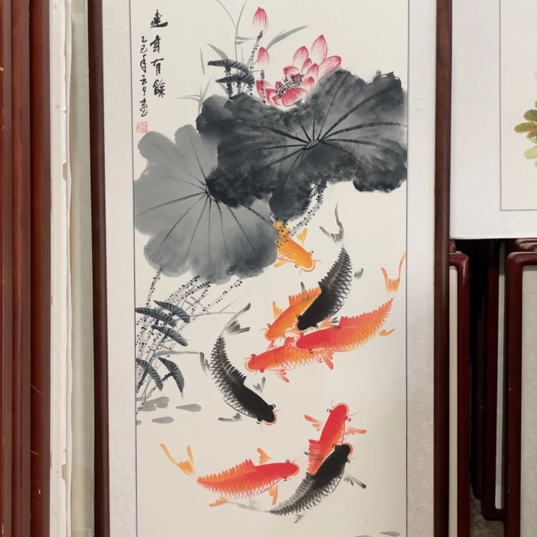 国画带框尺寸63*123厘米