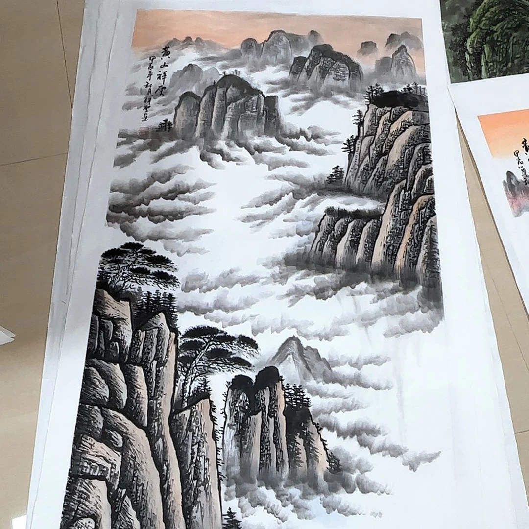 国画国画作品展。国画