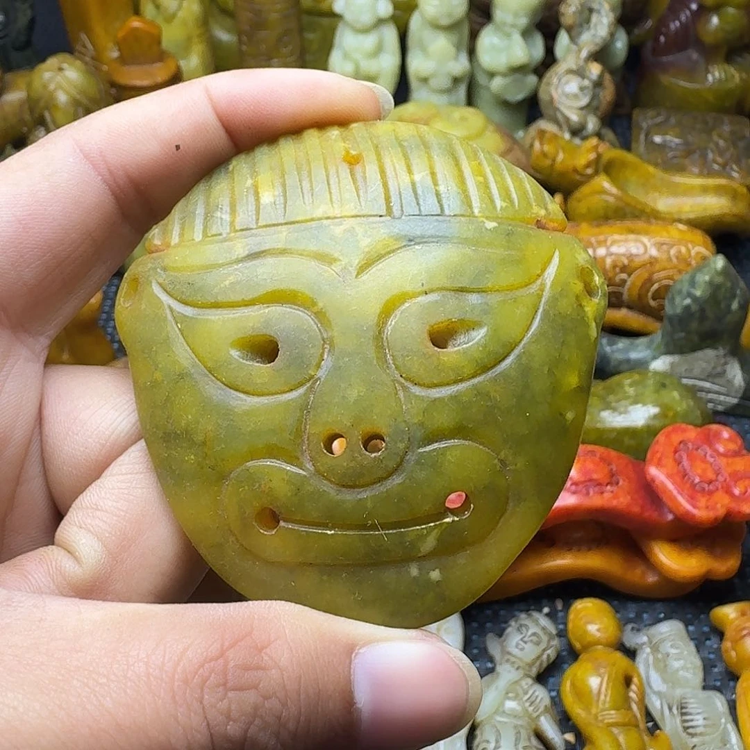 白玉菩提吊坠。。。