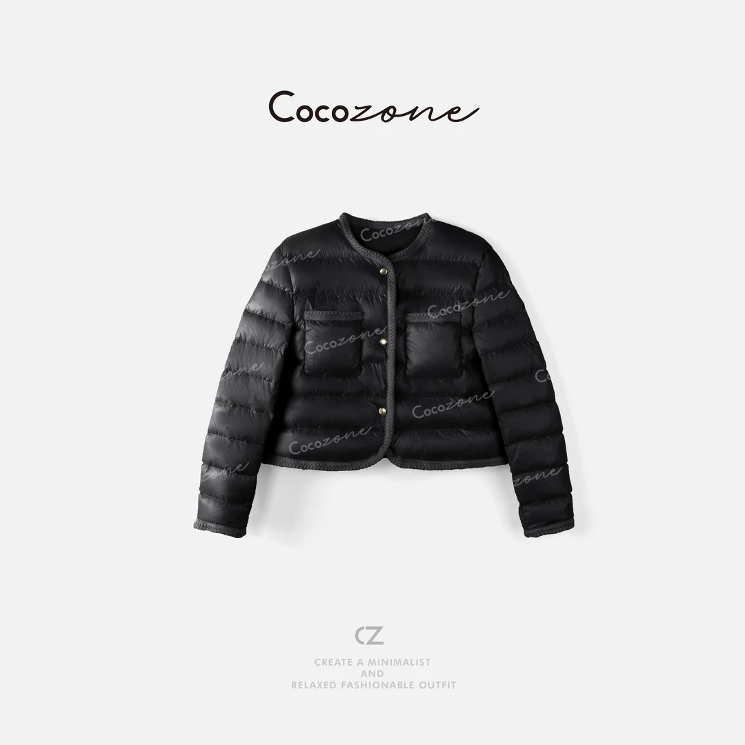 COCO ZONE刘一一   “M口羽绒”小香风冬日优雅外套 CD2A1988