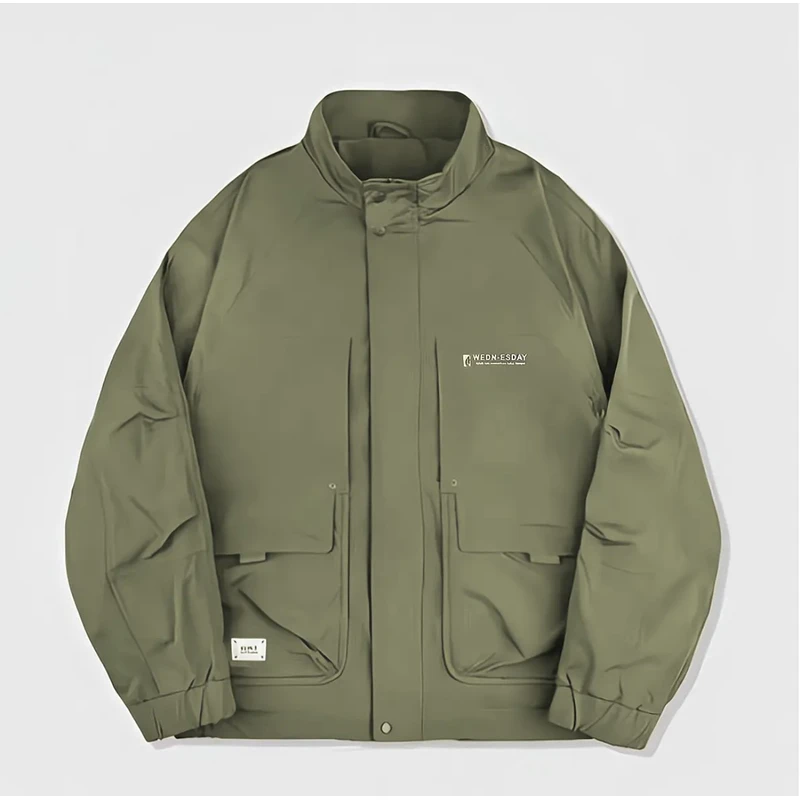 【山系工装系列】冬季加厚连帽户外防寒防风服情侣滑雪服外套8118