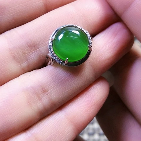 和田玉银S925镶嵌挂件