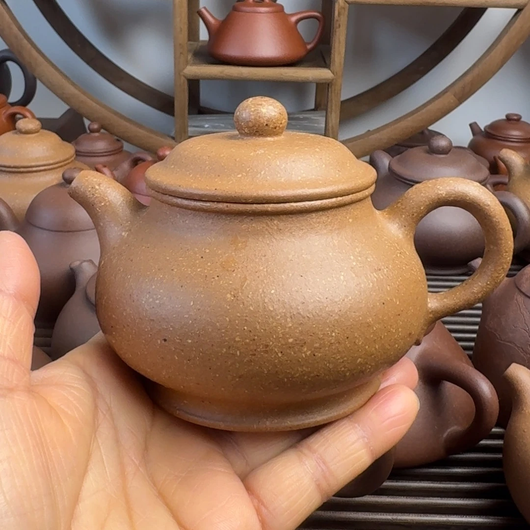 紫砂茶壶240cc潘壶梨皮段泥