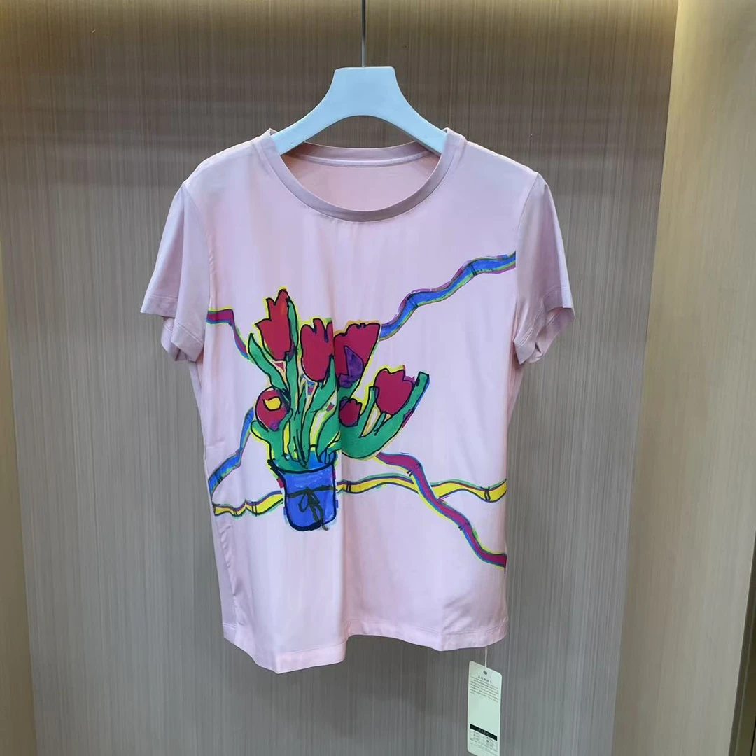 【LJWM】AB面桑蚕丝短袖 8912T