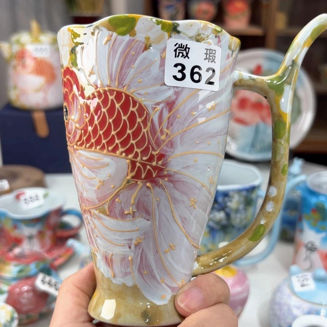 景德镇手绘高温釉下彩陶瓷茶具