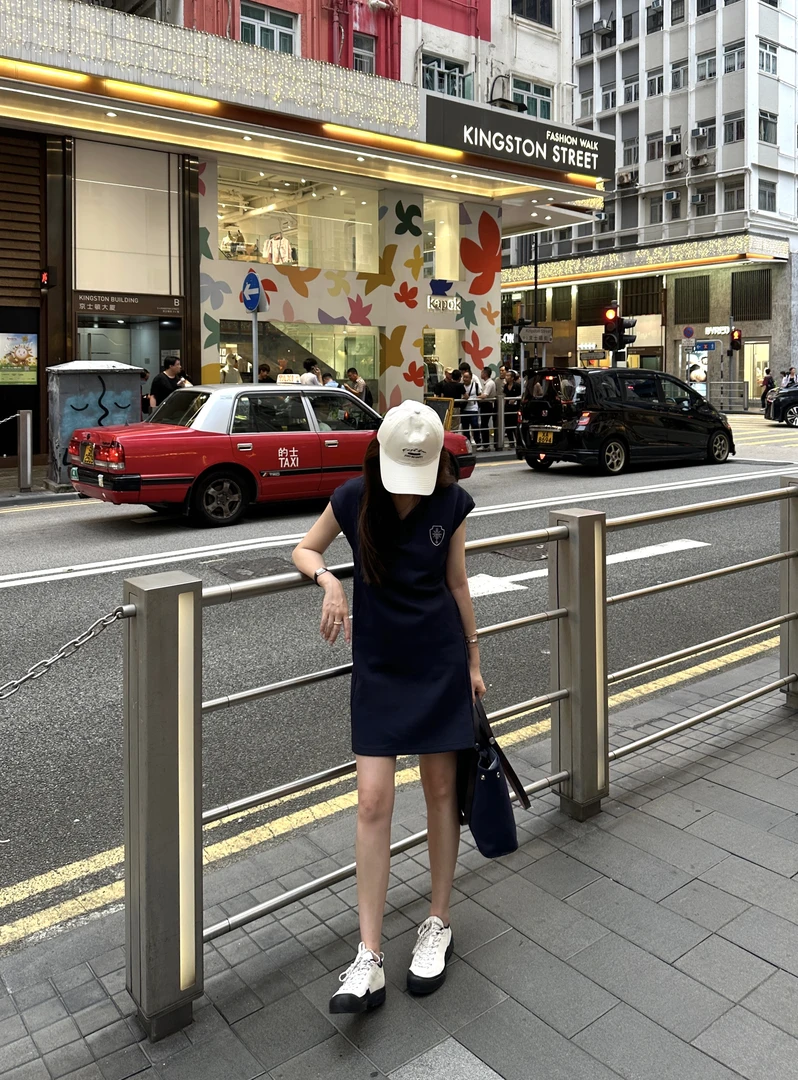 AIMURSE【暮光之城】小众设计师 夏季POLO领休闲穿搭连衣裙 AM6803