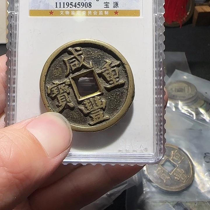C***c铜咸丰宝源当十，维知