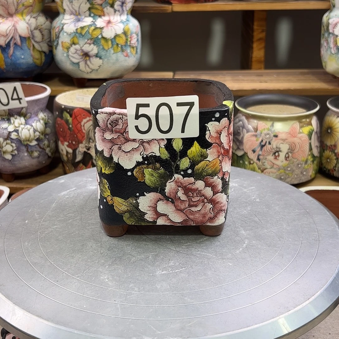 景德镇炫彩手绘口9.5高10.5