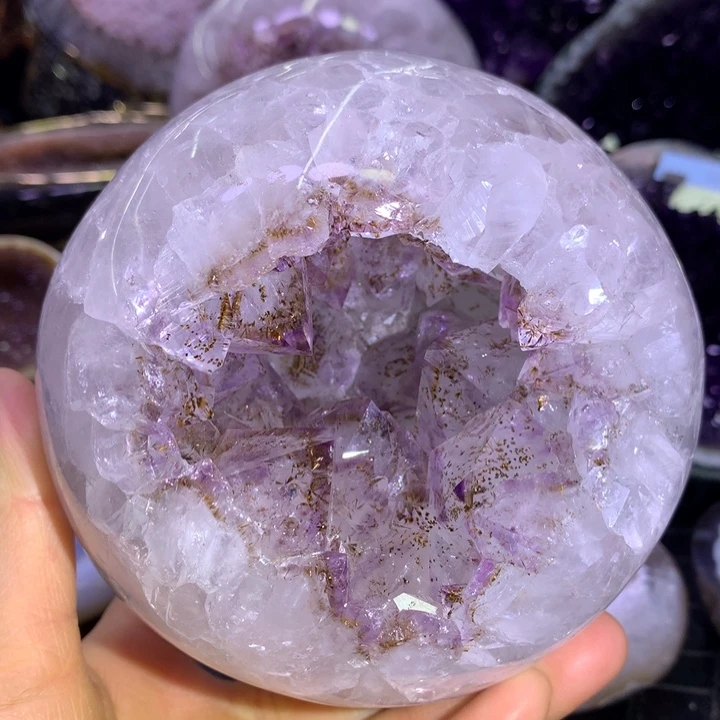 水晶全抛紫钛开口笑未镶嵌