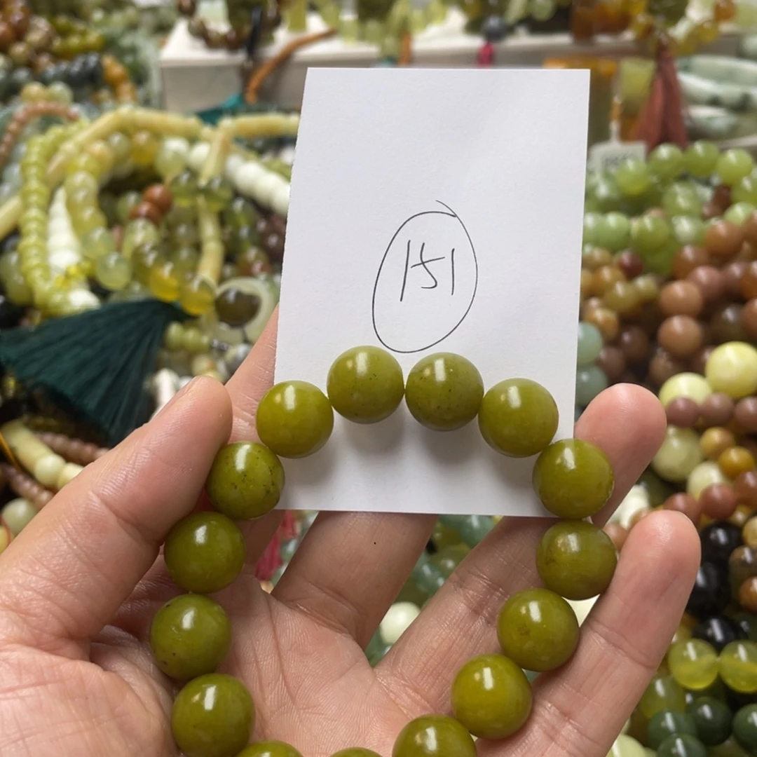 蛇纹石玉手链未镶嵌