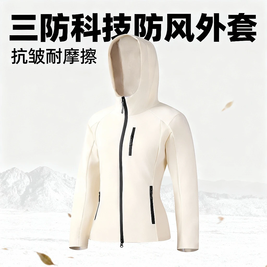 Miss Chen 700➕蓬松度！轻户外三防软壳小蛮腰鹅绒服女 EDS6606