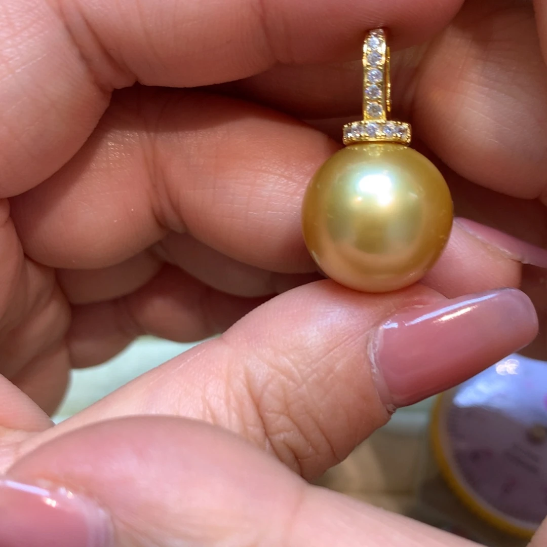 海水珍珠颈饰银S925镶嵌