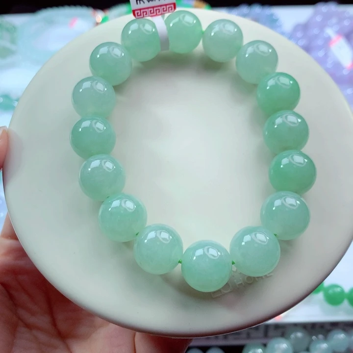 翡翠未镶嵌手链卡13.3