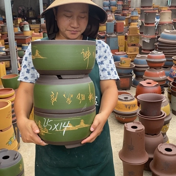 紫砂花盆紫砂花盆