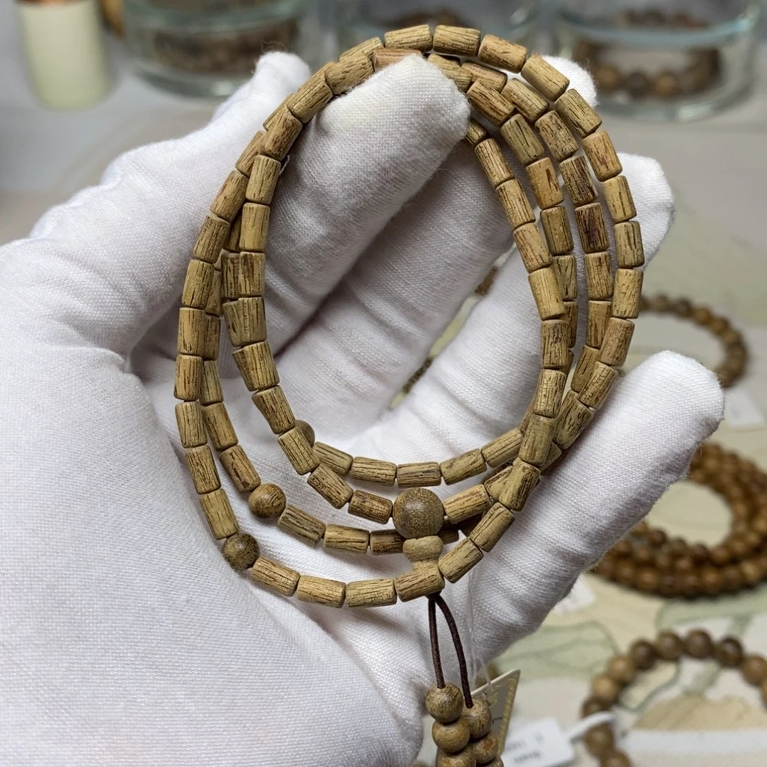 手串沉香菩萨兰花香 竹节 6.1克